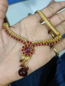 maroon Necklace &amp; Earring Set