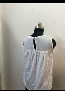 White Sleeveless Top