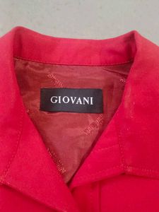 Red Cropped Jacket
