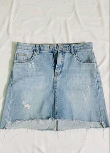 Denim Mini Skirt