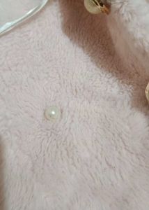 Pink Short Warm Jacket For Baby Girls