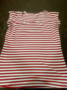 Classic Red &amp; White Striped Tee