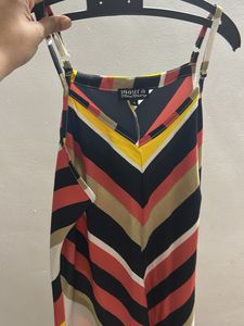 Vibrant Striped Maxi Dress