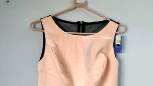 Beautiful Light Orange And Black Dress