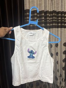 White Stitch Tank Top