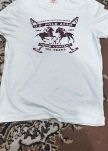 U.S. Polo Assn. White Graphic Tee