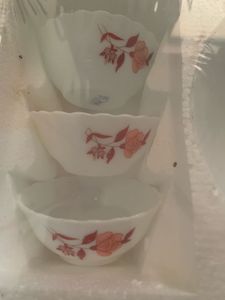 Floral Printed Bowl &amp; Cup Set
