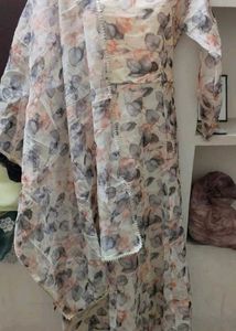 Elegant Floral Print Kurta Set
