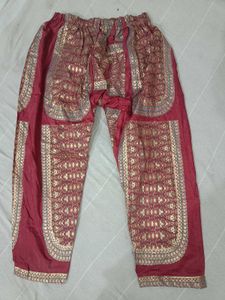Elegant Maroon &amp; Gold Kurta Set