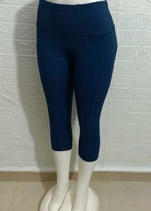 Branded Yoga Capri Free Size Fit For 30 To 38