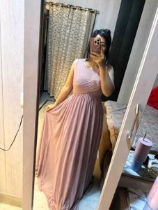 Elegant Pink Maxi Dress