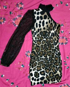 Leopard Print Mini Dress