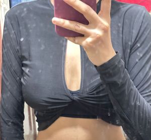 Chic Black Crop Top