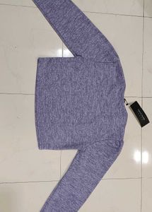 Women's Trendy Purple Cropped pullover top