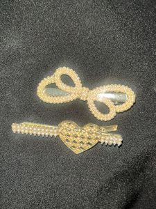 Pearl Embellished Cute Hair Clips