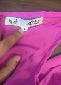 Urban Religion Hot Pink Fit &amp; Flare Dress (S)