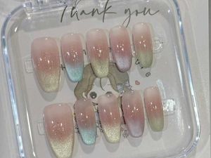 Pastel Ombre Press-On Nails