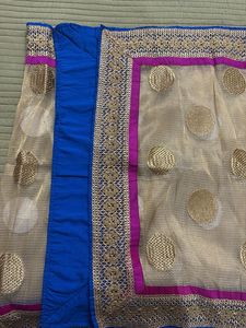 Elegant Dupatta with Golden Motifs