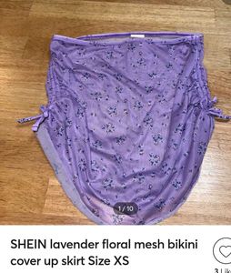 Lavender Floral Bikini Top