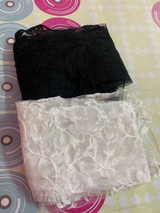 New Dupatta Set (Black &amp; White)