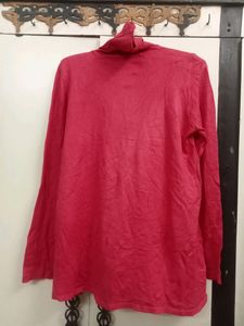 Red Turtle Neck Tshirt