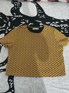 Stylish Geometric Print Top