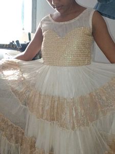 Elegant Tiered Ethnic Gown