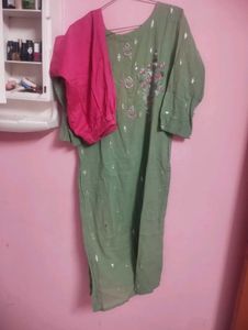stylish Kurta with Pink Pants