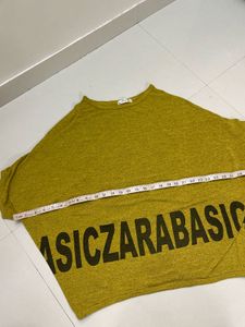 Women's Mustard Yellow "ZARABASIC" Tunic Top