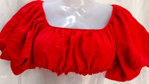 red crop top