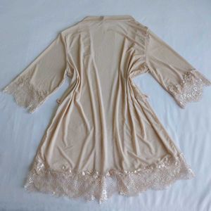 Lace Trimmed Pink Sleep Dress/Robe✨️✨️