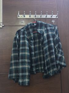 Green Plaid Flannel Shirt