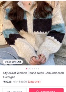 Colorblocked Knit Cardigan