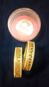 (Unused) Golden bangle set of 2