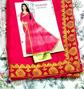 NEW RED SAREE