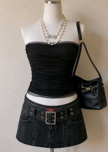 black mesh corset top