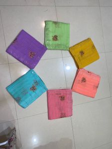 Beautiful Purple Embroidered Saree