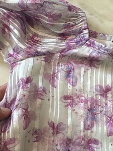Sheer Floral Puff Sleeve Top