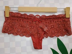 (1300)Red Lace Panties