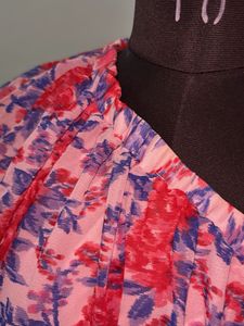 Floral One-Shoulder Ruffle Dress