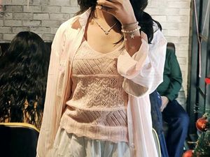 Chic Pink Knit Cami