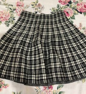 Plaid A-Line Skirt