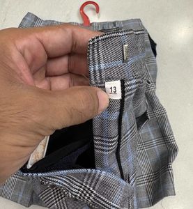 2 Plaid Pleated Mini Skirt