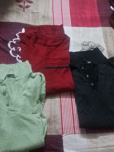 Men's Green Henley Shirt 3xl