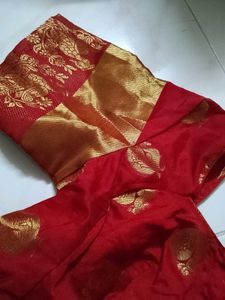 Beautiful Red &amp; Gold Saree