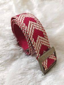 Woven Chevron Belt