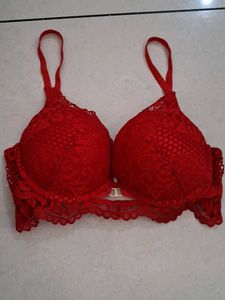 34C Lace Red Bra