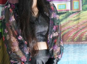 Black Backless Blouse