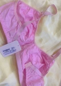 New Comfortable Light Pink Cotton Bra