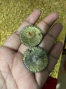 Oxidized Silver Jhumka Earrings